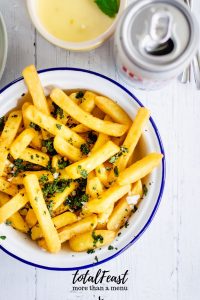 herby garlic fries