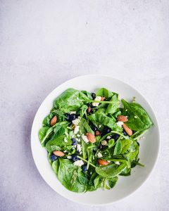 blueberry feta spinach salad